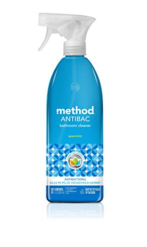 Method Antibacterial Bathroom Cleaner - Kills 99.9% Germs, Citric Acid, Spearmint Scent - 28oz