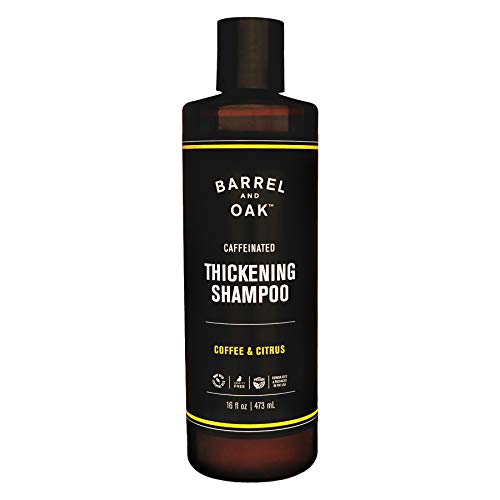 Barrel and Oak Caffeinated Shampoo - Strengthens & Hydrates, Biotin & Essential Oils - 16oz