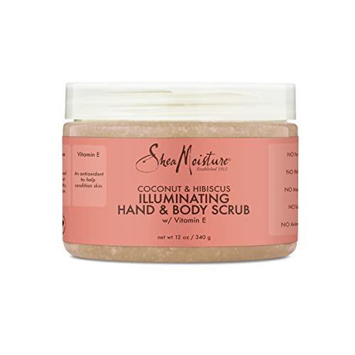 SheaMoisture Body Scrub - Exfoliates Dull Skin, Infused with Coconut Oil & Hibiscus - 12oz