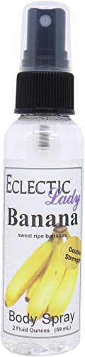 Banana Scented Body Mist - Hydrating, Paraben-Free Formula, Handcrafted in the USA - 2oz