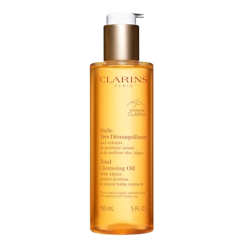 Clarins Total Cleansing Oil - Removes Waterproof Makeup, Preserves Skin Microbiota - 6.7oz