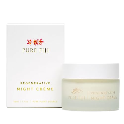 PURE FIJI Night Cream - Anti-Aging Hydration, Natural Ingredients for All Skin Types - 1.7oz