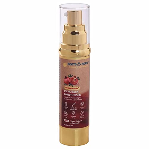 ROOTS AND HERBS Face Moisturizer - Hydrates & Nourishes with Pomegranate, 1.01oz