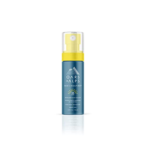 Oars + Alps Sunscreen Mist SPF 35 - Broad Spectrum Protection, Vegan & Cruelty-Free - 1.5 Fl Oz