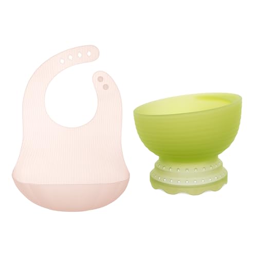 Olababy Silicone Baby Bib - Waterproof, Non-Toxic, Comfortable for Sensitive Skin - Coral