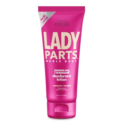 Lady Parts Whole Body Deodorant Lotion - Stops Odor & Friction, Aluminum Free - CocoVanilla, 4oz