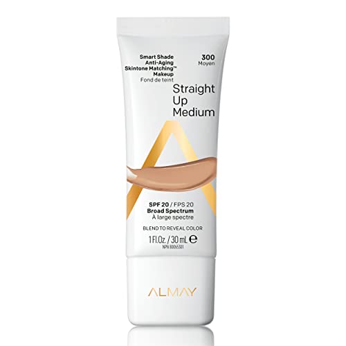 Almay Anti-Aging Foundation - Skintone Matching, SPF 20, Hypoallergenic - 1 oz, Medium