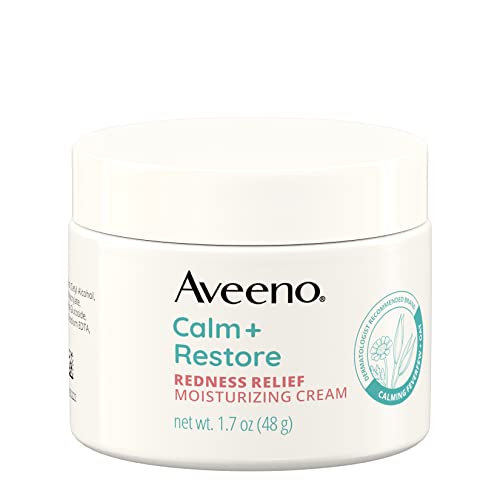 Aveeno Calm + Restore Facial Cream - Redness Relief, Hypoallergenic for Sensitive Skin - 1.7oz