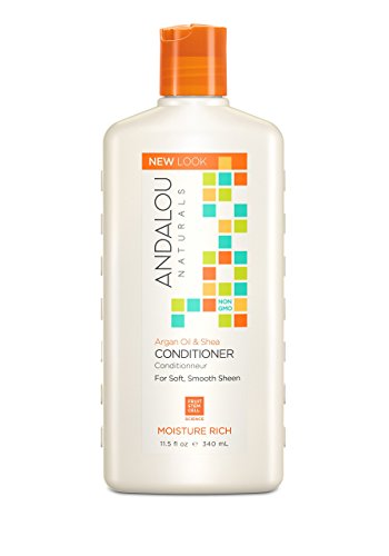 Andalou Naturals Conditioner - Moisture-Rich Argan Oil & Shea for Healthy, Vital Hair - 11.5 Fl Oz