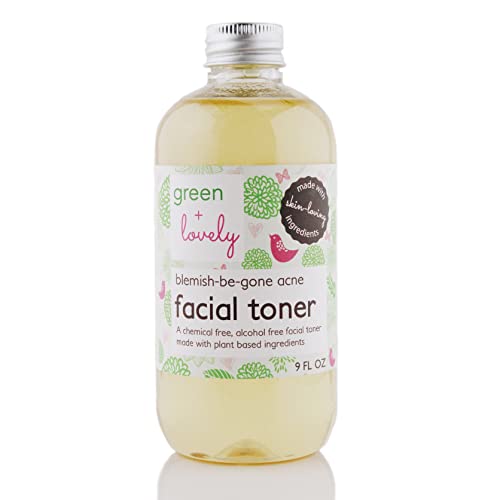 green + lovely Face Toner - Gentle Acne Solution with Apple Cider Vinegar & Witch Hazel - 9oz