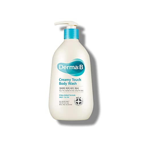 DERMA B Body Wash - Long-Lasting Moisturizing Cleanser with Shea Butter & Grape Seed Oil - 13.5oz