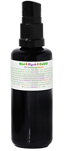 Living Libations Mint + Myrrh Mouthwash - Natural Oral Care for Sensitive Teeth, 1.69 fl oz