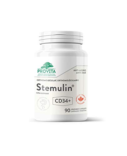 PROVITA Stemulin CD34+ Anti-Aging Nutrition - Renew & Repair, Canadian Made - 30 Capsules