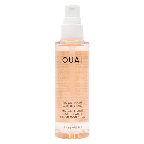 OUAI Body Oil - Moisturizing Rose Oil for Hair & Skin, Absorbs Quickly - 3oz