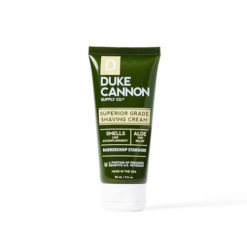 Duke Cannon Shaving Cream - Barbershop Formula with Aloe Vera & Shea Butter - 2oz