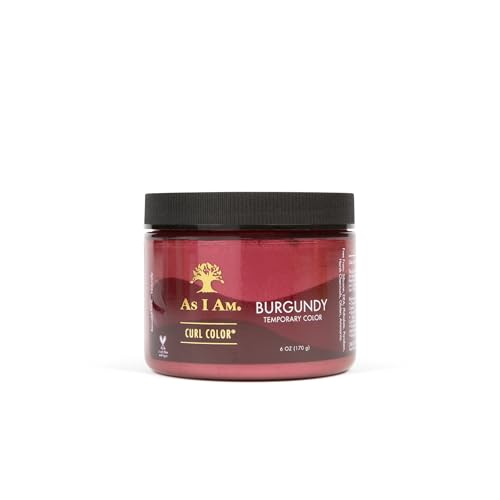 As I Am Curl Color - Burgundy Curl Defining Gel, Medium Hold, Vegan & Cruelty Free - 6oz