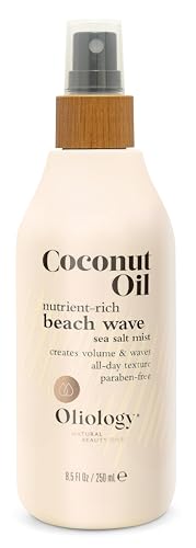 Oliology Coconut Oil Hair Mist - Adds Volume, Beachy Texture, Paraben & Cruelty Free - 8oz