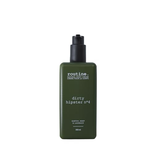 Routine Body Cream - Hydrates & Protects, Natural Botanicals & Vegan - Patchouli Mint Cocoa 350ml