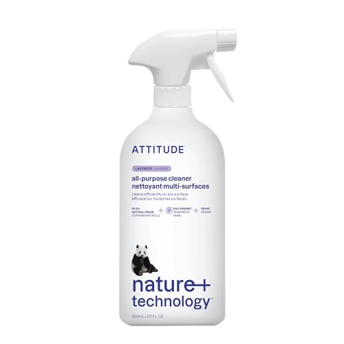 ATTITUDE All Purpose Cleaner - EWG Verified, Vegan & Naturally Derived - Lavender, 27.1oz