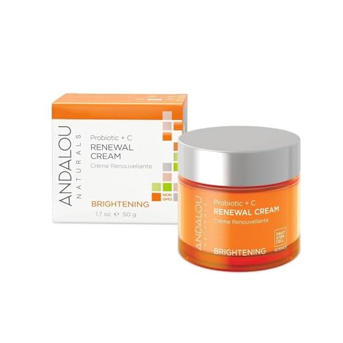 Andalou Naturals Probiotic + C Renewal Cream - Brightens & Balances Skin Health - 1.7oz