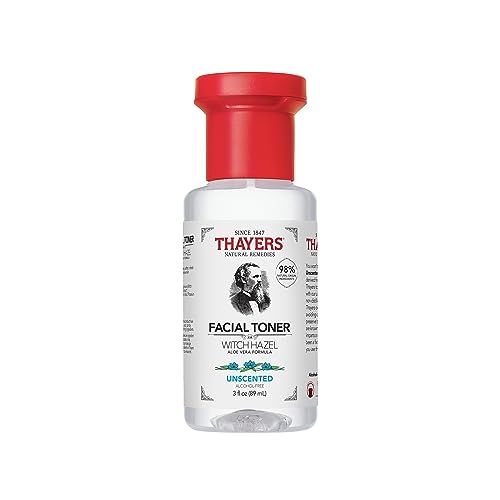 Thayers Witch Hazel Facial Toner - Alcohol-Free, Hydrating Aloe Vera, Cruelty-Free - 3 oz