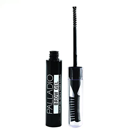 Palladio Brow Styler Gel - Nourishing Hold, Lightweight Conditioning, Clear Formula - 0.28oz