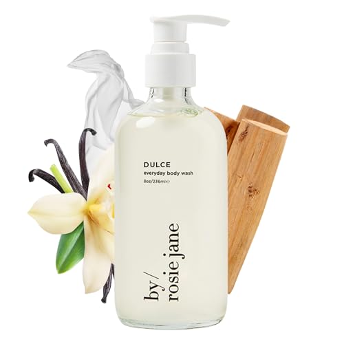 By Rosie Jane Body Wash - Hydrating with Organic White Tea & Cocoa, Invigorating Scent - 8 Fl Oz