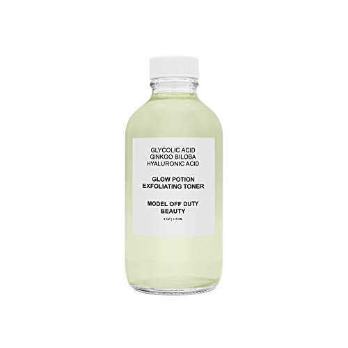 Model off Duty Beauty Glow Potion Exfoliating Toner - Anti-Aging, Natural Ingredients - 4oz
