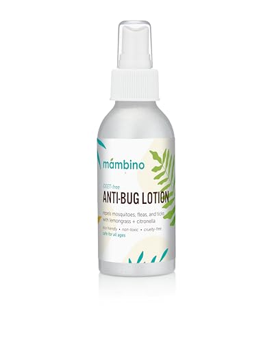 Mambino Organics Bug Repellent Lotion - All-Natural, Hypoallergenic, DEET-Free - 4oz Travel Size