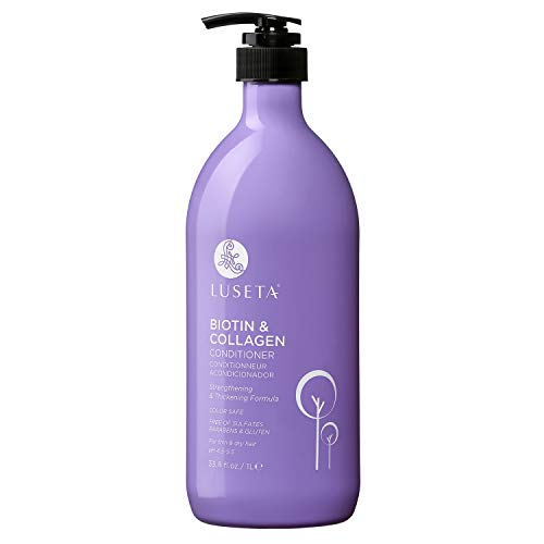 Luseta Biotin & Collagen Conditioner - Promotes Hair Growth, Strengthens & Adds Volume - 33.8oz