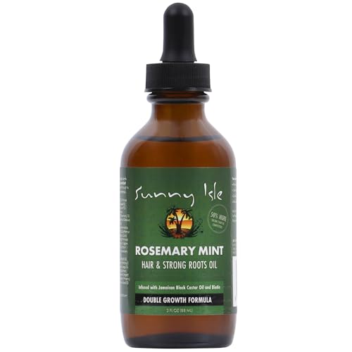 Sunny Isle Hair Oil - Strengthens & Nourishes, Biotin & Jamaican Black Castor Oil - 3oz