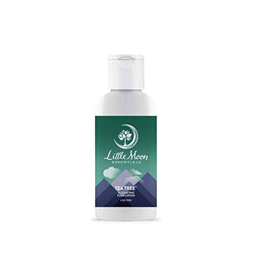 Little Moon Essentials Foot Lotion - Moisturizes & Soothes Dry Feet, Tea Tree Scent - 4 oz.