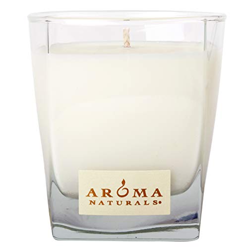 Aroma Naturals Wish Holiday Candle - Peppermint & Vanilla, Essential Oils, 45-Hour Burn - 6.8oz