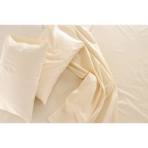 Sleep & Beyond 100% Organic Cotton Sateen Sheet Set - Soft, Durable, Breathable - Cal King