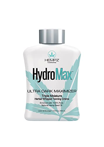 HEMPZ Hydromax Maximizer - Deep Hydration & Nourishing Self Tanner for Tanning Beds - 13.5oz