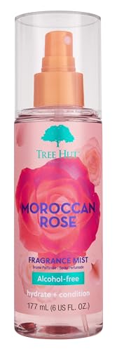 Tree Hut Body Mist - Hydrating Moroccan Rose Fragrance, Alcohol-Free, 6oz