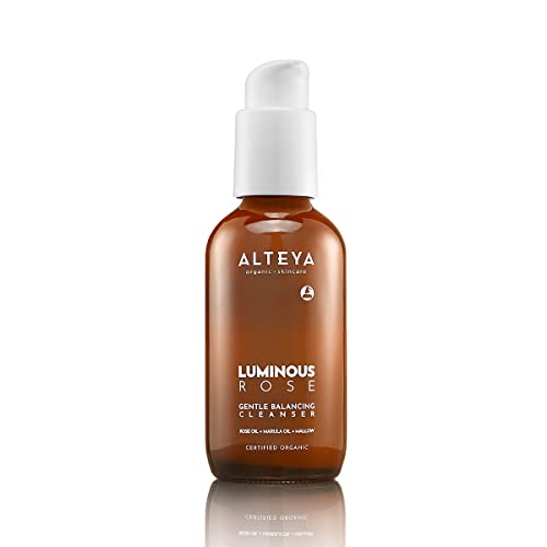 Alteya Organics Luminous Rose Facial Cleanser - Hydrating, Soothing, All Skin Types - 120ml