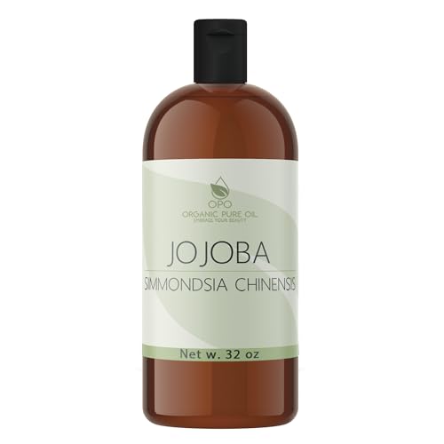 OPO 100% Pure Jojoba Oil - Ultra-Hydrating for Hair & Skin, 100% Cruelty Free - 32 oz