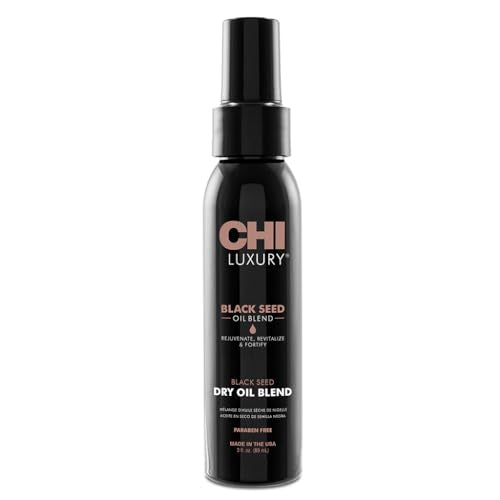 CHI Luxury Hair Oil - Revitalizing Black Seed Formula for Smooth, Shiny Hair - 3 Oz