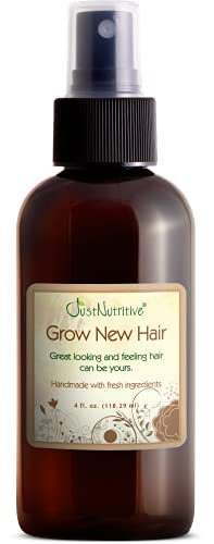 Just Nutritive Hair Regrowth Treatment - Nourishing Oil for Strong, Voluminous Hair - 4 Oz