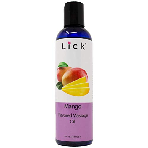 Lick Mango Massage Oil - Nourishing, Edible, Aromatherapy & Warming, 4oz