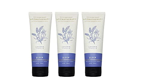 Bath & Body Works Lavender + Vanilla Body Cream - Stress Relief, 24-Hour Moisture - 3 Pack, 8 oz