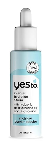 Yes To Face Serum - Intense Hydration, Locks In Moisture, Natural Ingredients - 0.95 Fl Oz