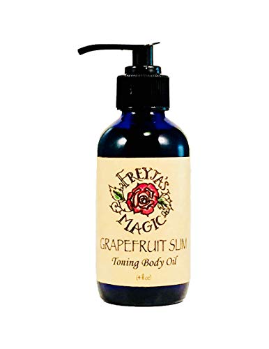 Grapefruit Slim Toning Body Oil - Smooth Tight Skin, All Natural Ingredients - 4 oz Pump