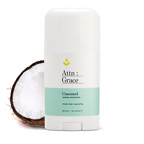 Attn: Grace Aluminum-Free Deodorant - Long-Lasting Odor Control, Vegan & Cruelty-Free - 2.65oz