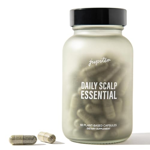 Jupiter Daily Scalp Essential - Nourishing Hair Supplement with Natural Ingredients - 60 Capsules