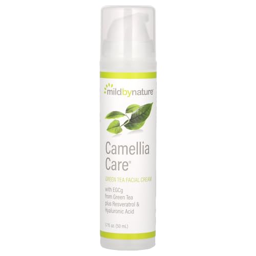 Mild By Nature Camellia Care Moisturizer - Green Tea, Resveratrol, Hyaluronic Acid - 1.7 fl oz