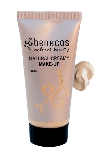 BENECOS Creamy Foundation - Flawless Finish, Organic Jojoba & Shea Butter, 1oz for Fair Skin