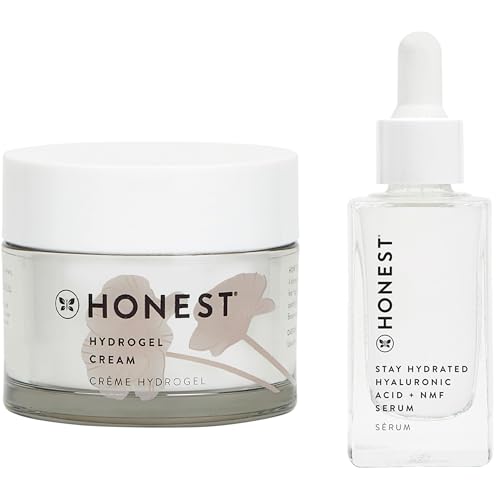 Honest Beauty Hydrating Skin Care Set - Moisture-Release Cream & Hyaluronic Acid Serum - 1.7oz, 1oz