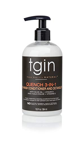 tgin Quench 3-in-1 Shampoo, Conditioner & Body Wash - Moisturizes & Detangles Dry Curls - 13oz